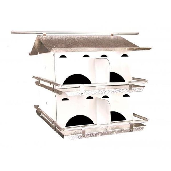 Birds Choice Birds Choice PMSR8 Starling Resistant Purple Martin House; 2 Floor & 8 Room PMSR8